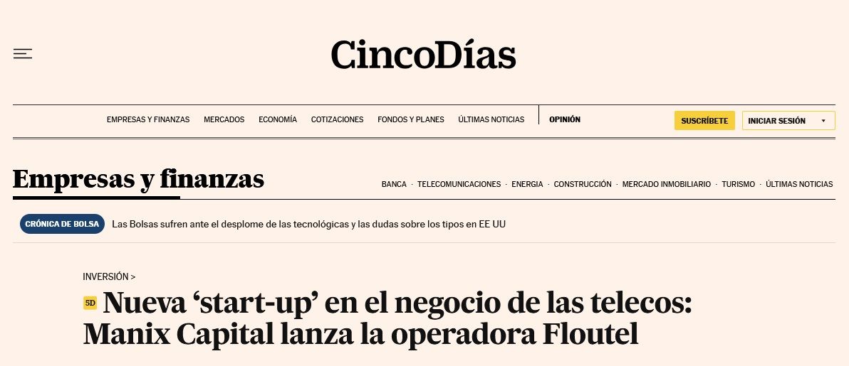 Floutel en el CincoDías