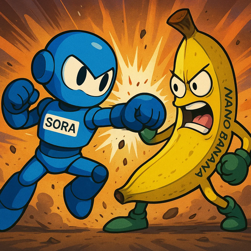 Sora vs Nano Banana imagen libre
